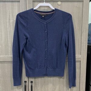 Banana Republic Navy Button Up Cardigan Sweater
